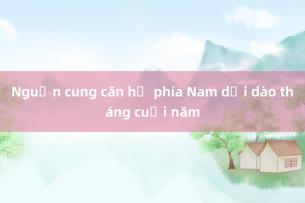 Nguồn cung căn hộ phía Nam dồi dào tháng cuối năm